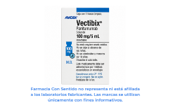 Panitumumab Solución inyectable 100 mg/ 5 mL Para qué sirve