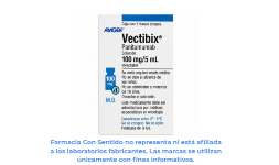 Panitumumab 100 mg/ 5 mL Frasco ámpula