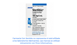 Panitumumab 100 mg/ 5 mL Frasco ámpula Costo de