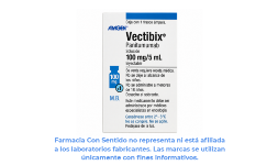 Panitumumab 100 mg/ 5 mL Frasco ámpula Para qué sirve