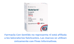 Pazopanib (Votrient) 200 mg Caja con 30 tabletas