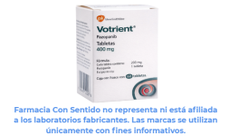 Pazopanib 400 mg Caja con 30 tabletas Costo de