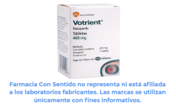 Pazopanib 400 mg Caja con 30 tabletas En México
