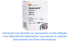Pazopanib 400 mg Caja con 30 tabletas Efectos secundarios