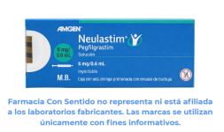Pegfilgrastim Solución inyectable 6 mg/ 0.6 mL Proveedor