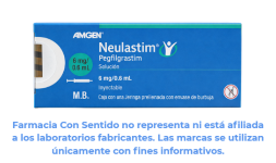 Pegfilgrastim 6 mg/ 0.6 mL Jeringa prellenada Venta de