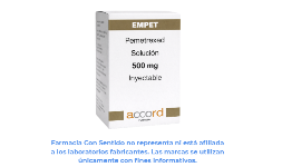 Pemetrexed disódico 500 mg Solución inyectable En Puebla