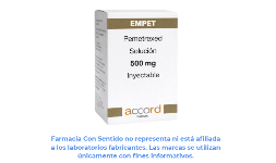 Pemetrexed disódico 500 mg Solución inyectable Para qué sirve