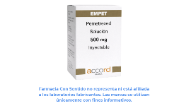 Pemetrexed disódico 500 mg Solución inyectable Proveedor