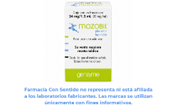 Plerixafor 20 mg/mL Frasco ámpula Proveedor