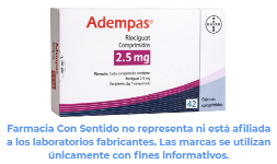 Riociguat 2.5 mg Caja con 42 comprimidos