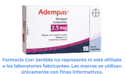Riociguat 2.5 mg Caja con 42 comprimidos En México