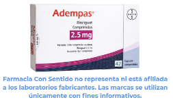 Riociguat (Adempas) 2.5 mg Caja con 42 comprimidos