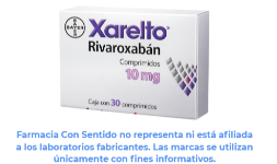 Rivaroxabán 10 mg Caja con 30 tabletas
