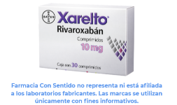 Rivaroxabán 10 mg Caja con 30 tabletas Costo de