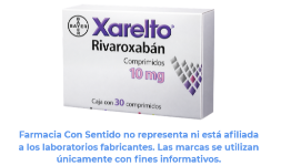Rivaroxabán 10 mg Caja con 30 tabletas Precio
