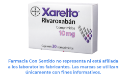 Rivaroxabán 10 mg Caja con 30 tabletas Para qué sirve