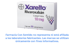 Rivaroxabán (Xarelto) 10 mg Caja con 30 tabletas