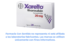 Rivaroxabán 20 mg Caja con 28 tabletas