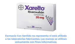 Rivaroxabán 20 mg Caja con 28 tableta En México