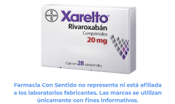 Rivaroxabán 20 mg Caja con 28 tabletas Efectos secundarios