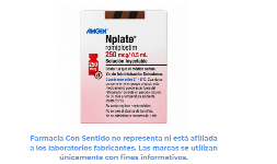 Romiplostim 250 mcg Frasco ámpula Proveedor