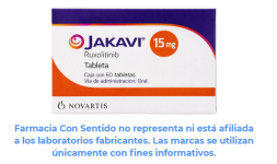 Ruxolitinib 15 mg Caja con 60 tabletas Venta de