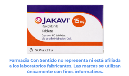 Ruxolitinib 15 mg Caja con 60 tabletas Costo de
