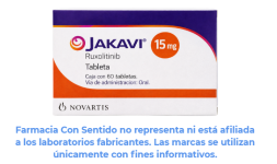 Ruxolitinib 15 mg Caja con 60 tabletas Genérico