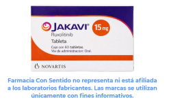Ruxolitinib (Jakavi) 15 mg Caja con 60 tabletas