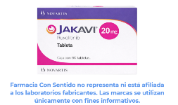 Ruxolitinib 20 mg Caja con 60 tabletas Precio