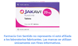 Ruxolitinib 20 mg Caja con 60 tabletas En Puebla
