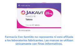 Ruxolitinib 20 mg Caja con 60 tabletas En México