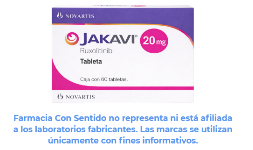 Ruxolitinib 20 mg Caja con 60 tabletas Proveedor