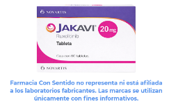 Ruxolitinib (Jakavi) 20 mg Caja con 60 tabletas
