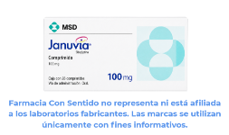 Sitagliptina 100 mg Caja con 28 comprimidos Venta de