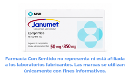 Sitagliptina, metformina 50 mg/850 mg Caja con 28 comprimidos En México