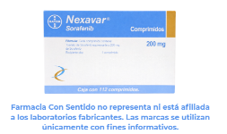Sorafenib 200 mg Caja con 112 tabletas En México