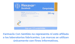 Sorafenib 200 mg Caja con 112 tabletas Para qué sirve