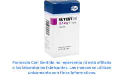 Sunitinib en cápsulas de 12.5 mg Caja con 28 cápsulas