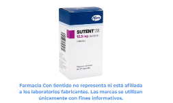 Sunitinib en cápsulas de 12.5 mg Caja con 28 cápsulas Costo de