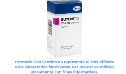 Sunitinib en cápsulas de 12.5 mg Caja con 28 cápsulas Precio