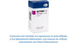 Sunitinib en cápsulas de 12.5 mg Caja con 28 cápsulas Para qué sirve