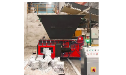 Briquetadora de virutas de aluminio con Tolva Automática