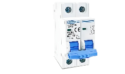 Interruptor termomagnético Riel Din 2 Polos 1000V DC