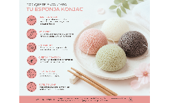 Esponjas Konjac biodegradables para limpieza facial natural