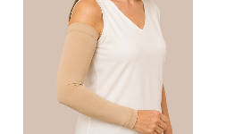 Mangas para linfedema disponible en color beige y negro