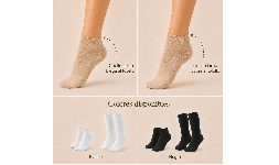 Calcetines cómodos para uso diario en personas con pies delicados