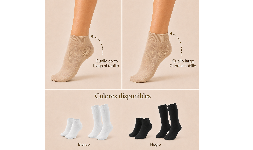 Calcetines frescos y elásticos para uso prolongado