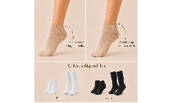 Calcetines cómodos de cuello corto y cuello largo